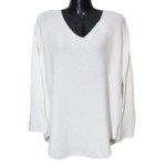 Λεπτή Πλεκτή Μπλούζα με V